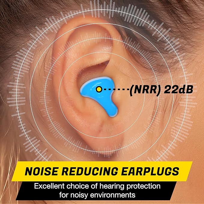 12 Pair Moldable Earplugs Silicone - Small Wax Ear Plugs for Sleeping Noise Cancelling Sound Blocking Snoring in 2 Plastic Cases - Gel Ear Plugs for Swimming Pool Waterproof Kids Women Swimmer Water