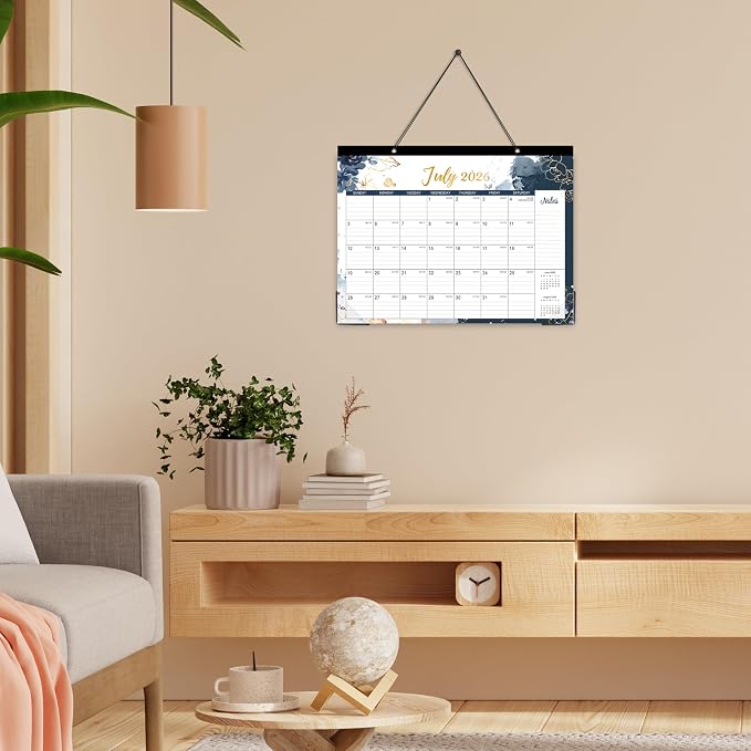 2026-2027 Desk Calendar - 18 Month Desk/Wall Calendar Runs from July 2026 to December 2027, 14.6" x 11.5" Desktop Calendar, Monthly Calendar 2026-2027 for Home Office, or School