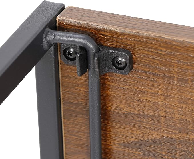 Folding Computer Desk Writing Table Study Work Station Portable Notebook PC Laptop Standing Desk Home Office, Espresso