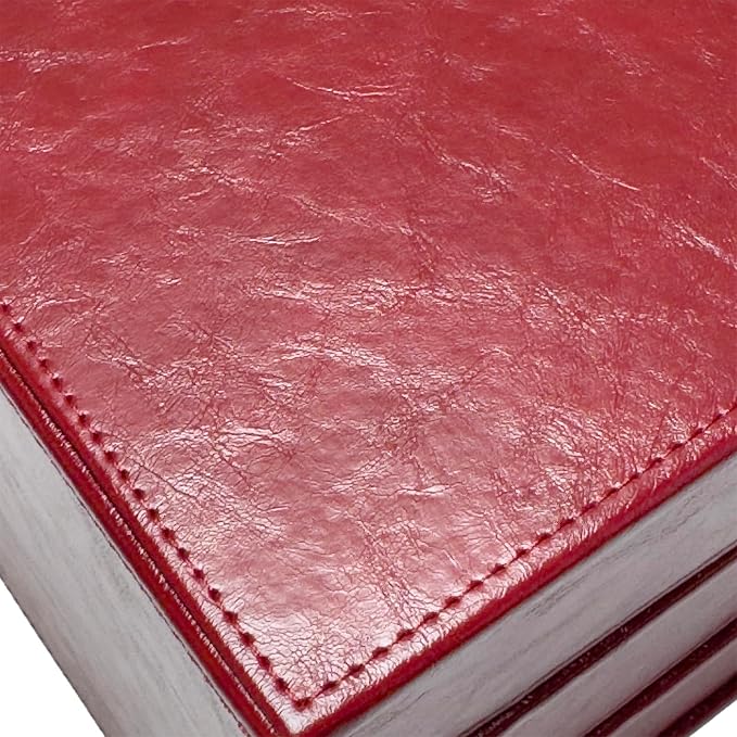 UnionBasic Document Organizer, 3-Drawer File Cabinet Document Storage Box, Office Desktop Filing Organizer, Burgundy