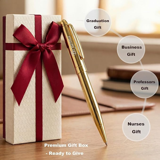 Yastar Personalized Ballpoint Pens - Luxury Writing Set-Stainless Steel Fancy pens Custom with Your different Names or Messages, Nice Gift for Friends/Teacher/Manager/Lawyer/Professor 3 pens/set