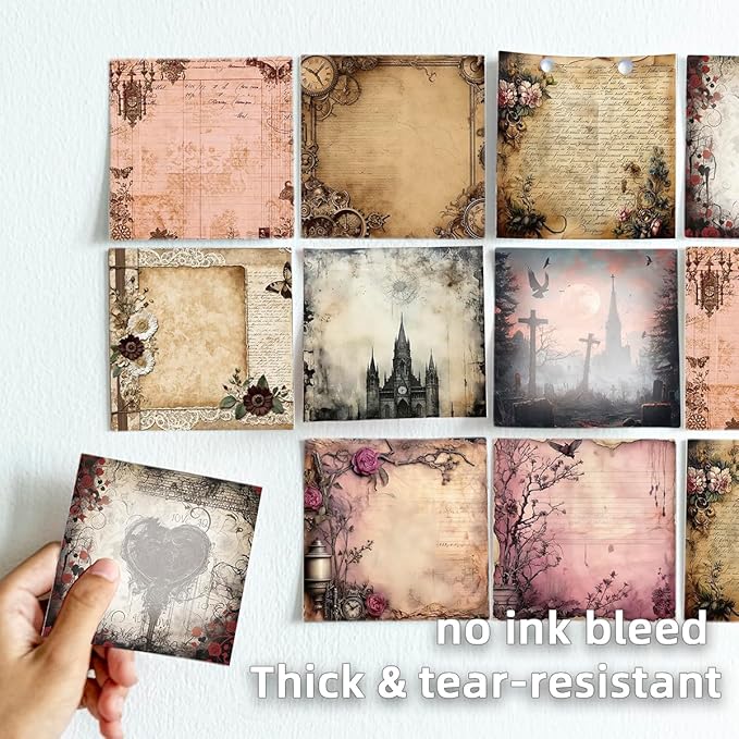9 PCS Retro Sticky Notes 3x3 Cute and Aesthetic Post it Notes Self-Stick Note Pads for School, Office, and Home - Ideal Gifts for Teachers, Women, and Coworkers (Mystic Vintage Realms)