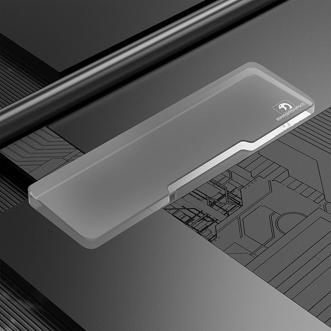 Acrylic Keyboard Wrist Rest - Compact 60% Keyboard- Mechanical Keyboards Ergonomic Palm Rest for Computer Keyboard,Anti-Slip Base,Wrist Pad for Laptop,Office & Home-Easy Typing