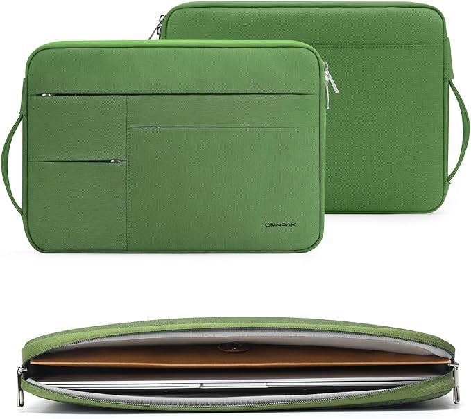Omnpak for 13.6 inch MacBook Air Case Sleeve Compatible with 13 inch New MacBook Air M5/MacBook Neo A18 Pro, 13-14" MacBook Air/Pro M5/M4/M3/M2/M1, Water Repellent Laptop Case with Handle