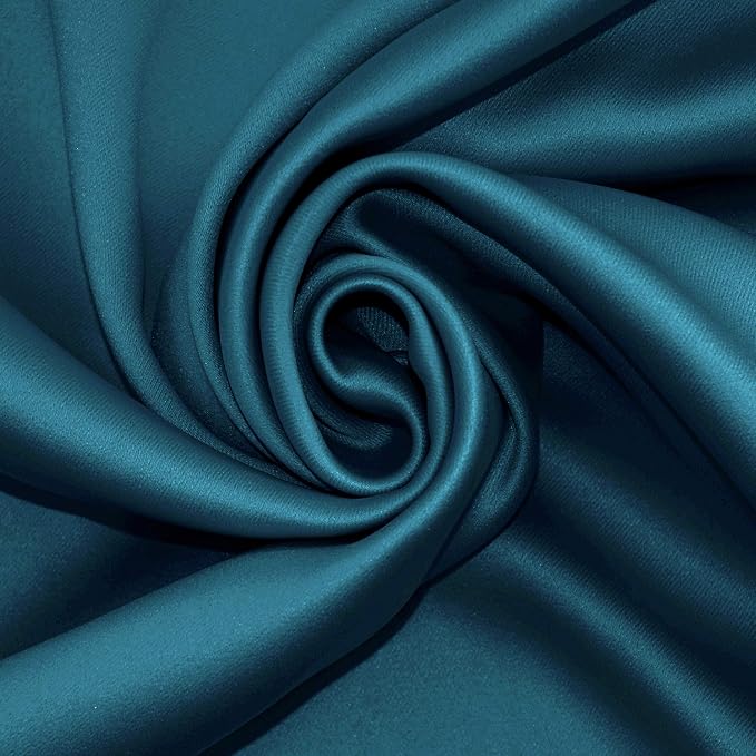 Sun Zero Nordic 2-pack Theater Grade Extreme 100% Blackout Grommet Curtain Panel Pair, 52" x 96", Teal