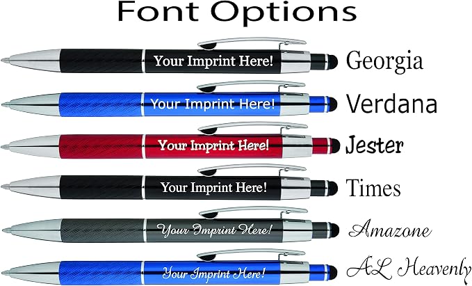 ExpressDesigns™ - Personalized Pens Gift Set - 2 Pack of Metal Pens w/gift box - Luxury Ballpoint Pen Custom Engraved with Name, Logo or Message for Executive, Business or Personal use (Black-Blue)