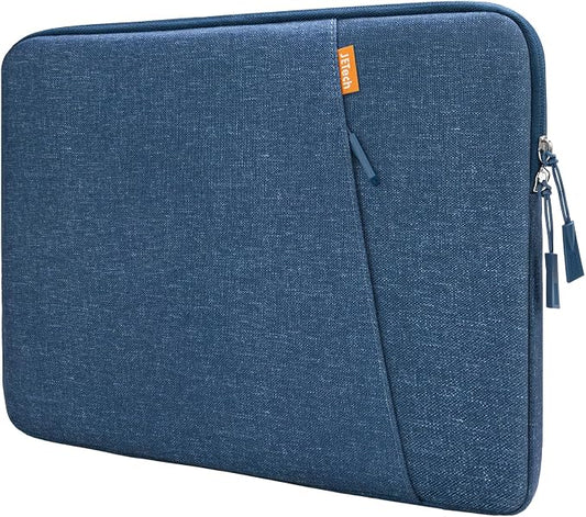 JETech Laptop Sleeve for MacBook Neo (A18 Pro), 14-InchMacBook Air/Pro, MacBook Pro M1-M5 2021-2026, Waterproof Bag Case with Pocket, Compatible with 14 Inch Notebook (Navy)