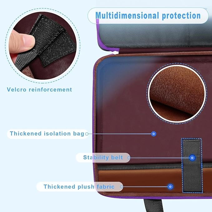ZINZ Slim Expandable Laptop Case 15.6 Inch Sleeve Upgraded Protective Durable Recycled Carrying Case Compatible with MacBook 15" & 16" and Most 15" 15.6" 16" Notebook,BK01PU01