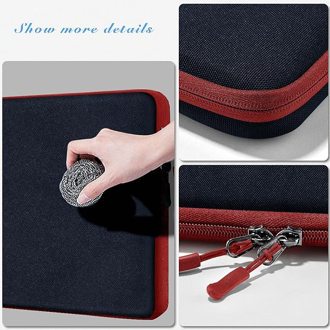 Hseok Laptop Case 13.3 Inch Sleeve Recycled Water Resistant Cover for MacBook Pro 14" M4 M3 M2 M1 and All Model 13.3" Mac Air/Pro, XPS 13 14 and Most Popular 13"-14" Notebooks,B02K02
