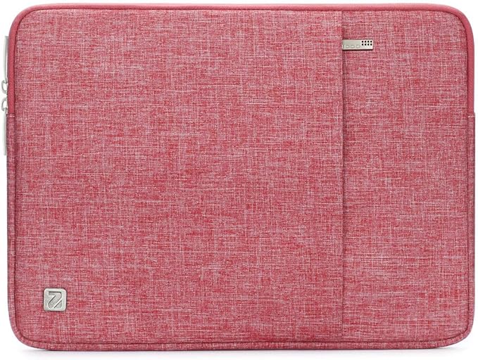NIDOO 17 inch Laptop Sleeve 17.3 inch Water-Resistant Protective Computer Cover Carrying Case Bag for Lenovo Legion 5 / 5i / IdeaPad 3 Gen 7 / HP Gaming Pavilion 17 / Asus ZenBook Pro 17 / Acer, Pink