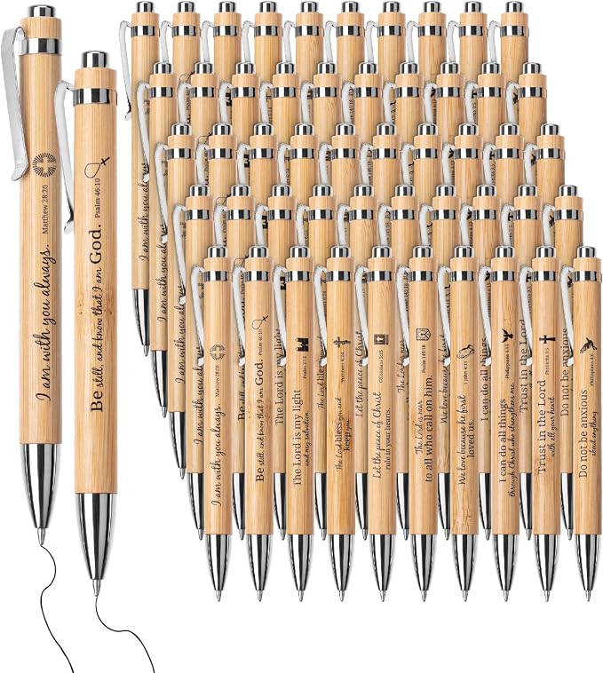 Mr. Pen- Bible Verse Pens Bulk, 50 Pack, Black Ink | Christian Pens for Women Men