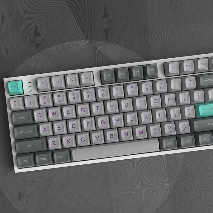 Guffercty kred SA Profile PBT Keycaps,170 Set Double Shot Durable Keycaps for Custom Mechanical Keyboard Gamers Typists (Hper)