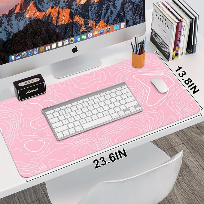 Leather Desk Mat, Desk Pad for Keyboard and Mouse Large Mouse Pads for Desk | Waterproof Desk Mat, Desk Matt for Desktop, Laptop Blotter, Keyboard Pad, Large Mouse Pad, Desk Essentials
