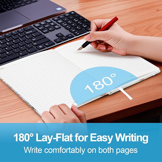 Lined Journal Notebook A5, College Ruled Hardcover Journal for Women, 160 Pages with 100gsm Thick Paper for Writing, Work, Notes & Journaling, Gift for Women, Deer