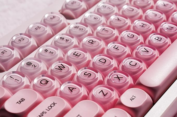 ZORNHER ZH980 Foundation Mechanical Keyboard,95% Pink Creamy Keyboard with Number Pad,Cute Jelly MOA Profile Keycaps,Loud Keyboard Clicky Blue Switches,Hot-Swappable