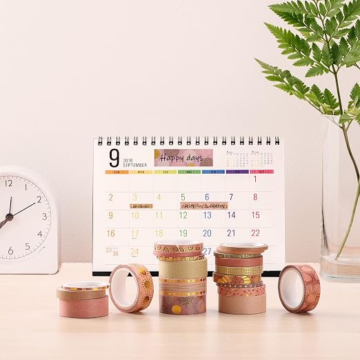 Mr. Pen- Washi Tape Set, 21 Rolls, Assorted Sizes, Boho Design | 5.5 Yards/Roll, Washi Tape for Scrapbook, Arts, Crafts, Journals and Planners