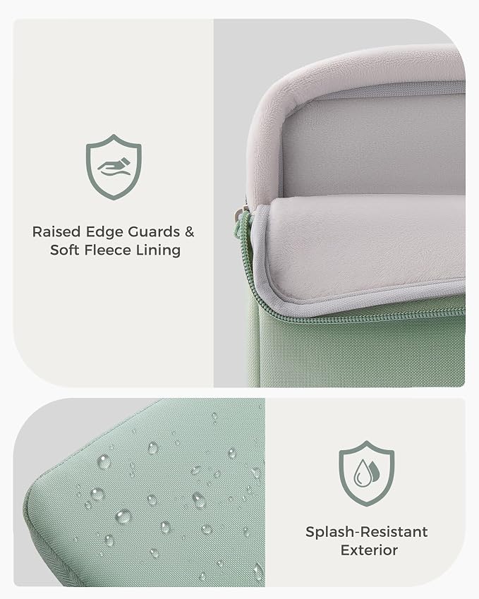 ProCase Laptop Sleeve 16" for MacBook Pro 16 Inch M5M4/M3/M2/M1, Computer Case Also Compatible with 15.6-16" HP Dell ASUS Lenovo Acer Chromebook -Willow Green