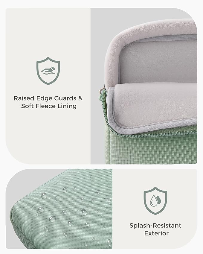 ProCase Laptop Sleeve 13" for MacBook Neo/Air/Pro 13-13.6 inch with A18/M5/M4/M3/M2/M1 Chip 2026-2016, Computer Case Also Compatible with 13" HP Dell ASUS Lenovo Acer Chromebook -Willow Green