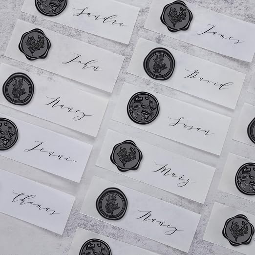 UNIQOOO Wax Seal Stickers - (3 Designs in 1 Pack) Wedding Invitation Envelope Seal Stickers, 60 Pcs Self-Adhesive Stickers, Perfect for Invitation, Christmas, Gift Wrapping