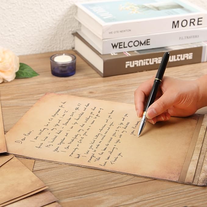 Mr. Pen- Stationery Writing Paper Set with Envelopes, 8.55" x 11" | 30 Letter Sheets & 18 Envelopes, Smooth Printable Letter Paper for Handwritten Notes, Personal Letters, Invitations