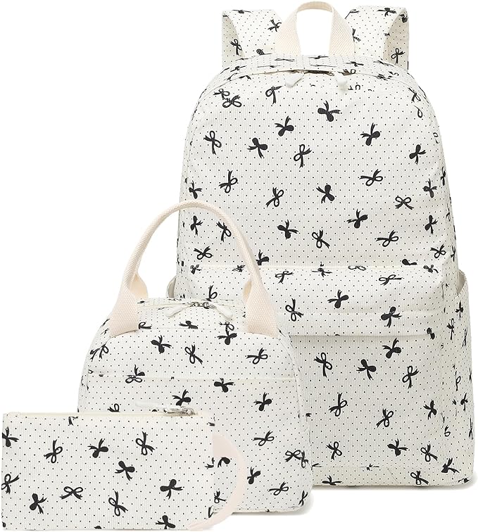 LEDAOU Backpack for Girls School Bag Kids Bookbag Teen Backpack Set Daypack with Lunch Bag and Pencil Case | Kids
