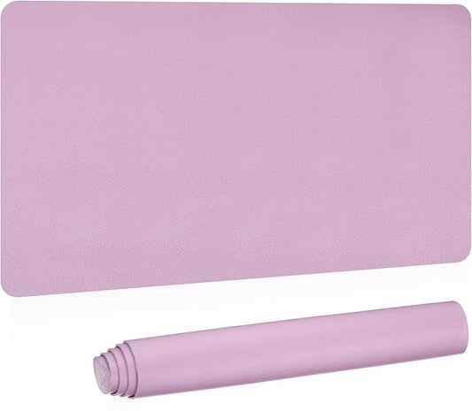PATIKIL Desk Mat, 35x17, Non-Slip Waterproof PU Leather Desk Pad, Dual Sided for Office, Home, Study, Purple