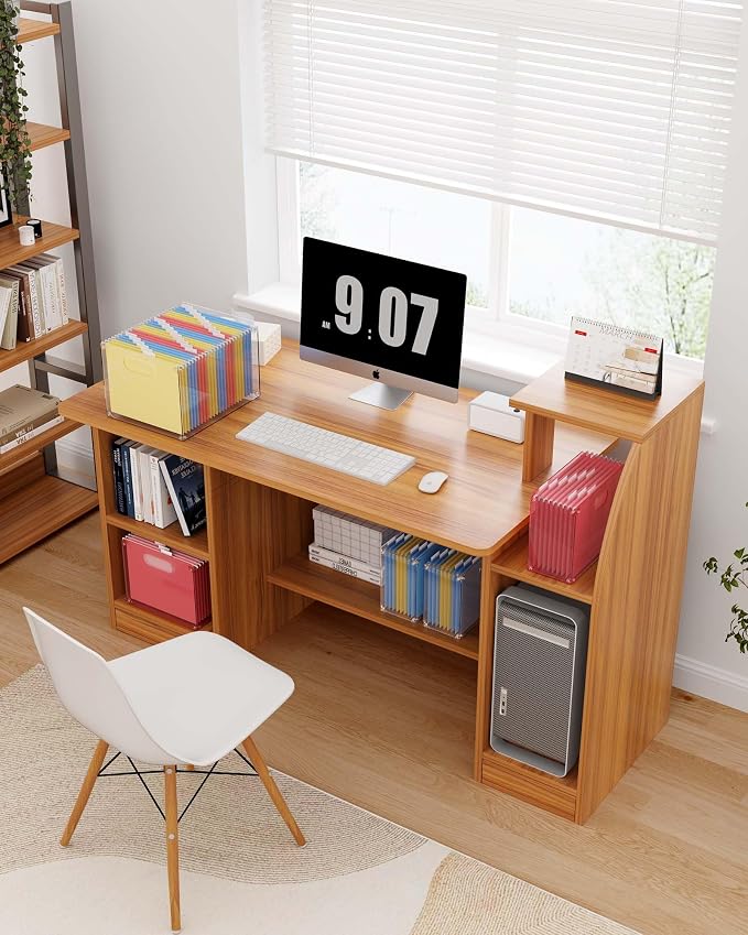 Oterri Acrylic File Organizer with Handle, Clear Desktop Box | 3mm Acrylic, Stain-Resistant, With Handle, Holds Letter Docs, Includes Hardware, Office, Home, Classroom, Countertop.