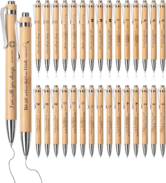 Mr. Pen- Bible Verse Pens Bulk, 30 Pack, Black Ink | Christian Pens for Women Men