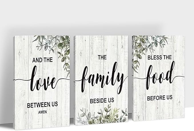 3 Piece Inspirational Canvas Wall Art, Jesus Scripture Wall Art for Religious Wall Decor, Motivational Quotes Foliage Print Picture, Bible Poster Framed Artwork for Christian Office Decor 20”x30”x3Pcs