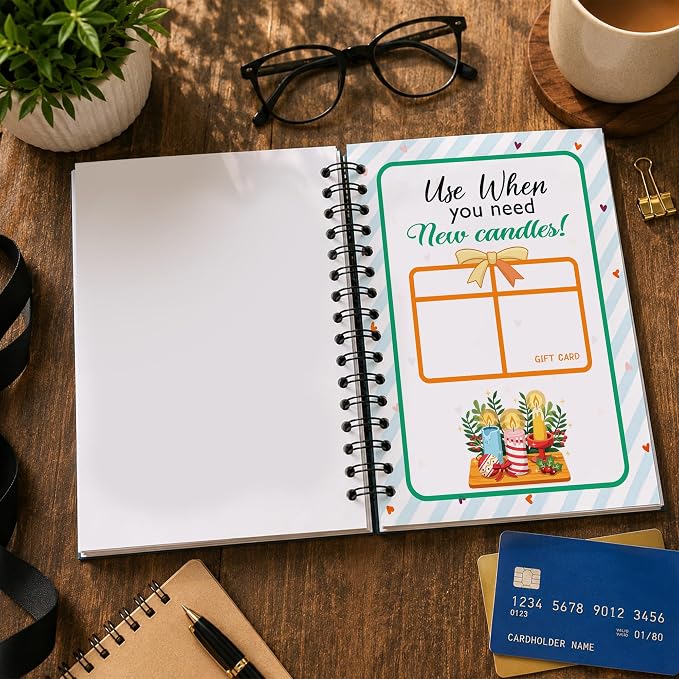 College Survival Gift Card Book 8 x 6 Inch 20 Pages Giftcard Booklet Holders, College Survival Kit Gift Card Book 2026, High School Graduation Gifts for Students Him Her Boys Girls
