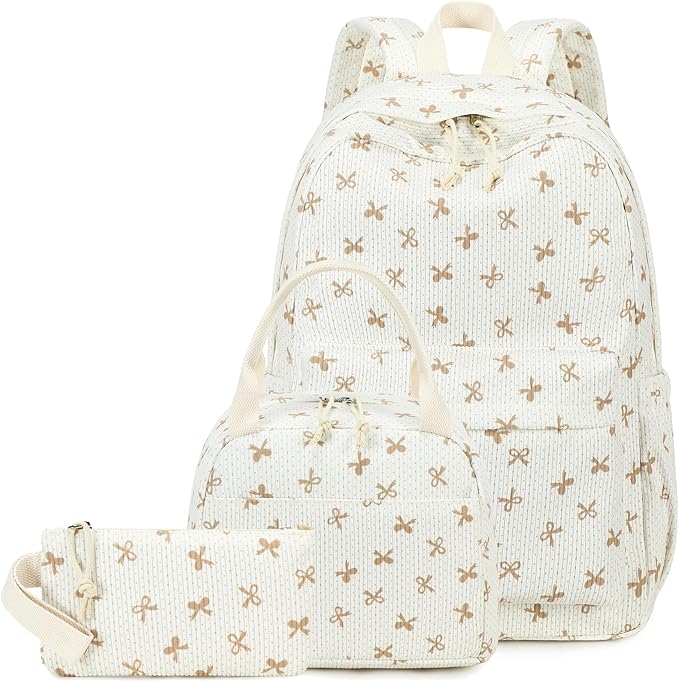 LEDAOU Backpack for Girls School Bag Kids Bookbag Teen Backpack Set Daypack with Lunch Bag and Pencil Case | Kids