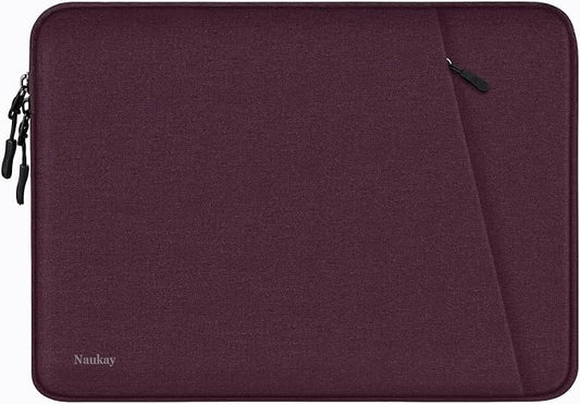 Laptop Sleeve Bag 13.3 inch, Shockproof Protective Computer Cover with Accessories Pocket, Laptop Case Compatible with MacBook Air/Pro 13-13.3 inch, Compatible for MacBook Pro 14 inch, Magenta