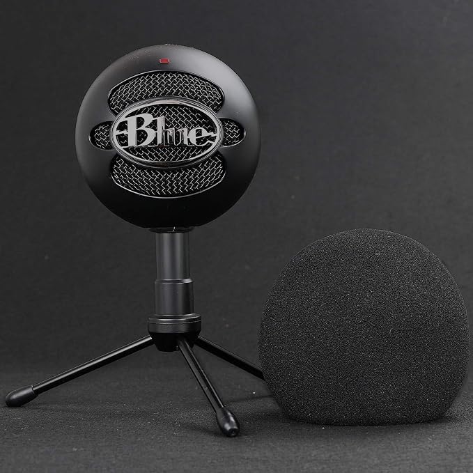 Blue Snowball Pop Filter Windscreen - Professional Snowball iCE Mic Foam Wind Cover Windshield Pop Filter for Recordings, Broadcasting, Singing by SUNMON
