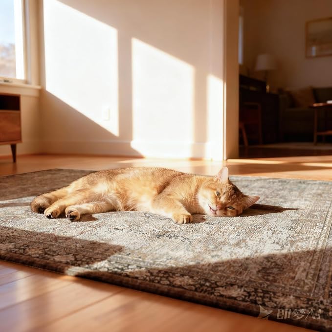 Office Chair Mat for Hardwood Floor, 36"x48" Desk Chair Mat for Home Office, Non-Slip Under Desk Mat Rug for Rolling Chair,Washable Rugs for Gaming Chairs-Rust