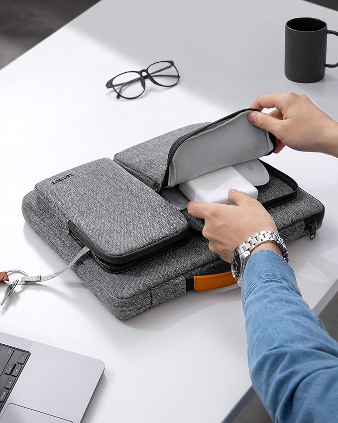 tomtoc 360 Protective Laptop Case for 16-inch MacBook Pro M5/M4/M3/M2/M1 2026-2019, Water-Resistant Laptop Sleeve Bag for Dell XPS 16 Plus, The New Razer Blade 16
