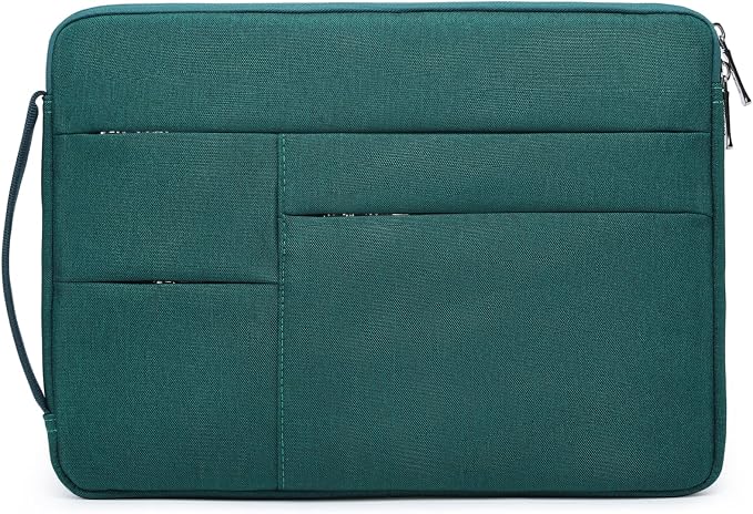 HYZUO 17-17.3 Inch Laptop Sleeve Bag Briefcase for 17" 17.3" HP/Dell/Lenovo/ASUS/LG/MSI Gaming Laptop/Razer Blade 17/18, Men Women NoteBook Protective Case Bag, Dark Green