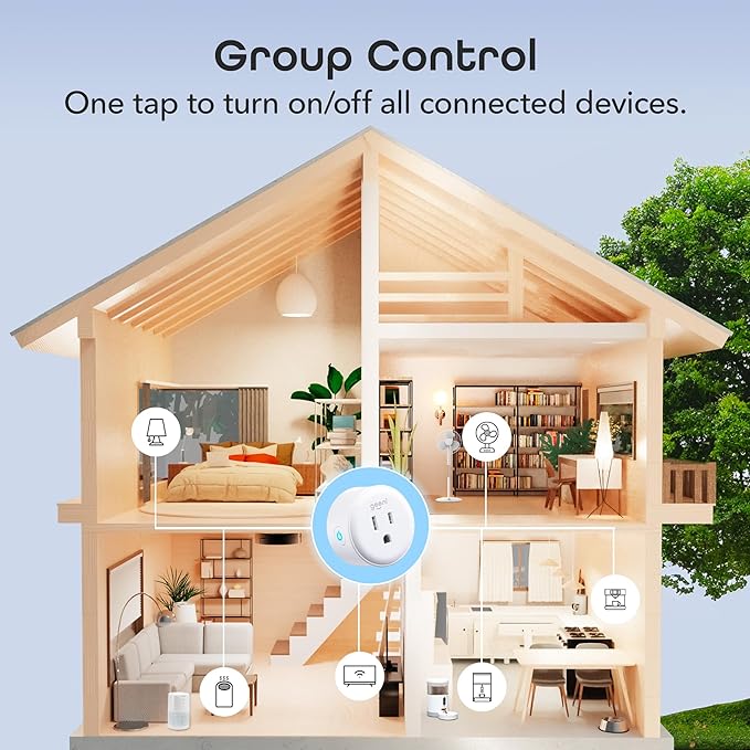 Geeni Dot Smart Plug with 2.4GHz WiFi Connectivity – 1-Pack Compact, Fire-Resistant Smart Outlet Plugs with Schedule & Timer – No Hub Needed, Supports Alexa & Google
