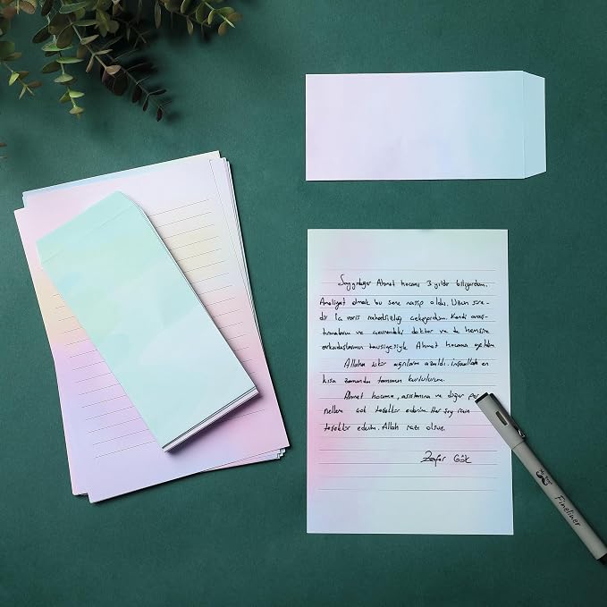 Mr. Pen- Stationery Writing Paper Set with Envelopes, 8.18" x 5.5" | 30 Letter Sheets & 18 Envelopes, Smooth Printable Letter Paper for Handwritten Notes, Personal Letters, Invitations