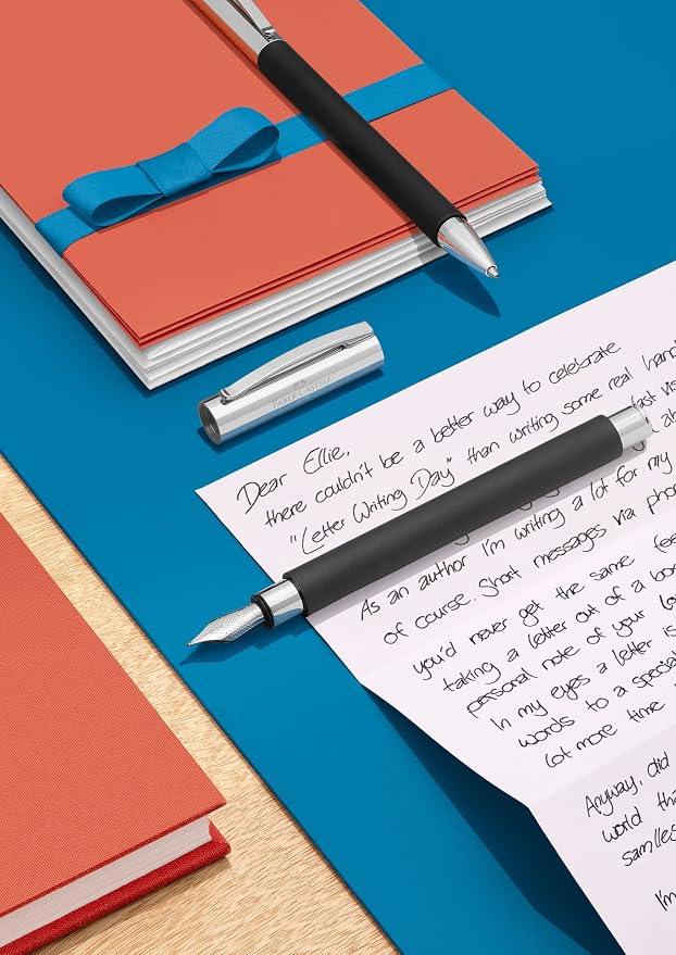 Faber-Castell Ambition Fountain Pen, Black Resin - Fine