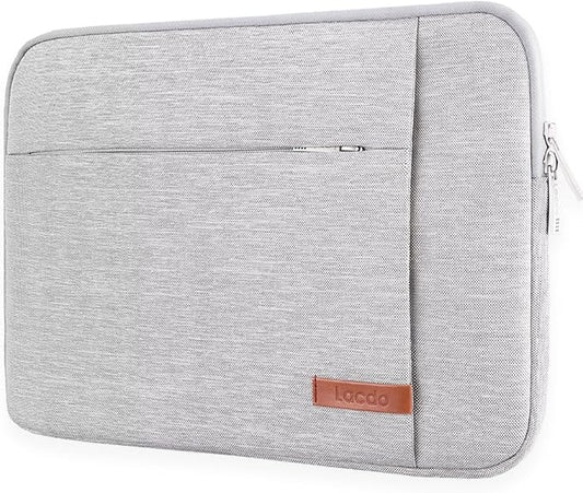 Lacdo Laptop Sleeve Case for 13 inch Microsoft New Surface Pro 11th Copilot+PC, Surface Pro 10/9/8/X/7/6/5, 12.4 inch Microsoft Surface Laptop Go 3/2/1 Shockproof Water-Resistant Computer Bag, Gray