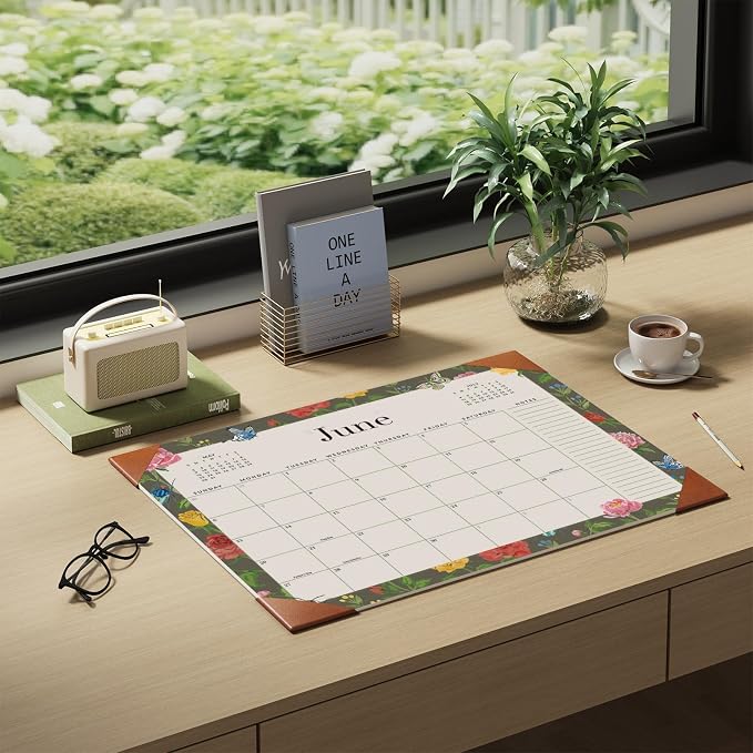 Jotsome Desk Calendar 2026-2027 with Desktop Pad, 18 Months Large Desk Pad Calendar From Now to June 2027 22x17 inch, Desk Blotter Calendar for Home Office and School, Easy Planning