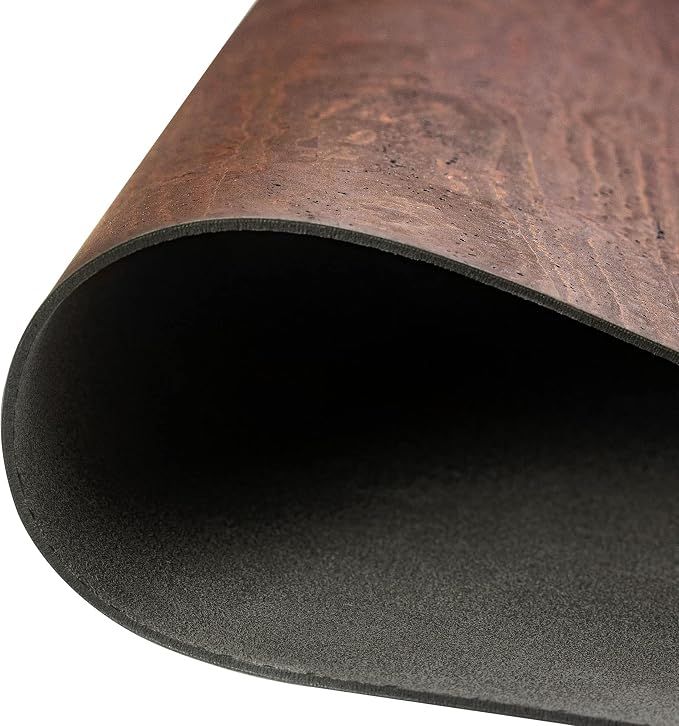 Cork Desk Pad – Table Mat - Vegan Leather – Cruelty Free – Eco Friendly - Brown