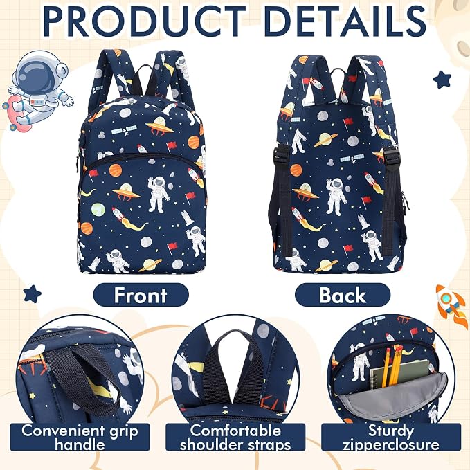 17'' Backpacks Bulk with Supplies Stationery Kits, Printed Bookbags and Writing Accessories Kit for Donation(Novelty,12 Pack)