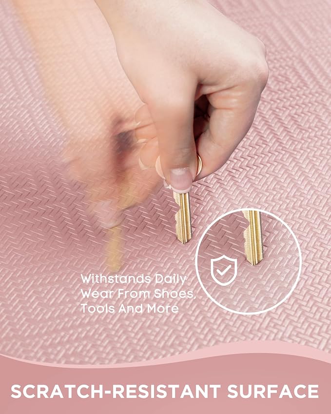 Ophanie Kitchen mats for Floor, 3/4 inch Thick, Kitchen Rugs, 20x48 Anti Fatigue Standing Cushioned Mat,Waterproof,Comfort Ergonomic mat for Office, Home,Sink with 99+ Pairs of Anti-Slip Bottom Ridges