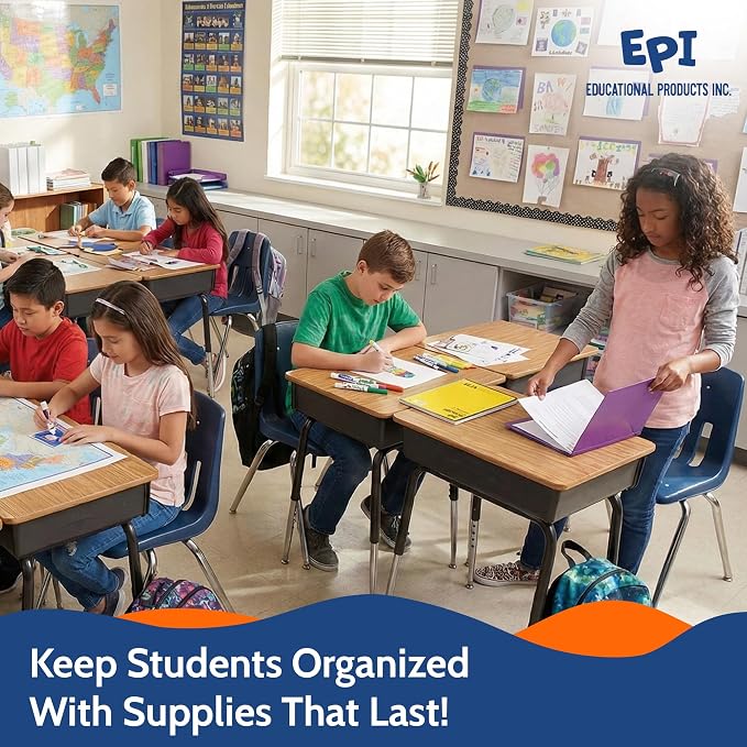 EPI Essentials Bulk School Supplies for Kids – Kindergarten to 5th Grade School Supply Packs – Wide-Ruled Bundle with Classroom-Ready Standard List Essentials – 168 Boxes per Pallet