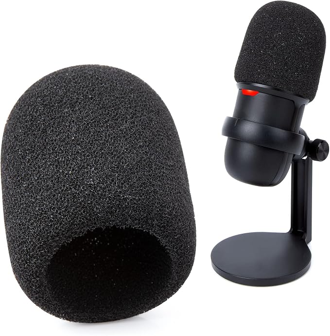 YOUSHARES SoloCast Microphone Windscreen - Professional Foam Mic Covers Mic Windscreen Compatible with HyperX SoloCast Mic for Filter Ambient and Breathing Winds
