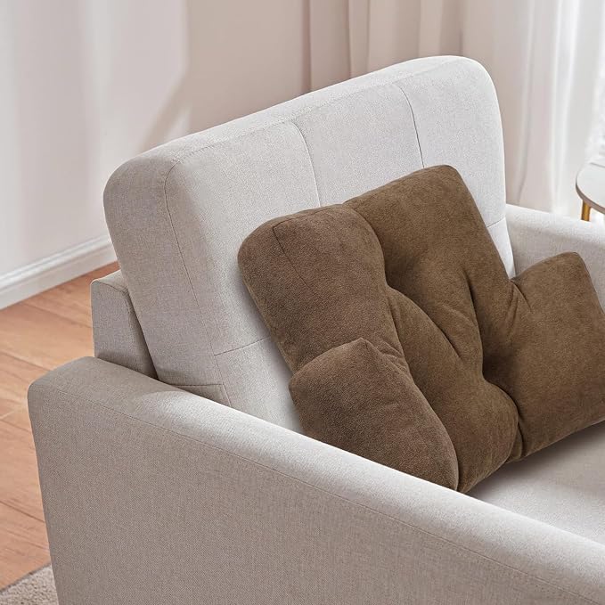 Back Pillow for Recliner Lumbar Support Pillow Soft and Fluffy Back Support Cushion Thick Lumbar Cushion for Chairs, Recliners,Sofa, Couch and Bed for Pain Relief Brown