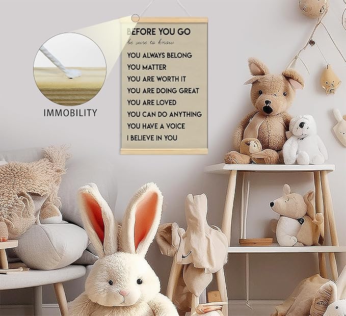 foedor Mental Health Posters,Positive Affirmations Wall Sign Decor Posters for Health Office,Inspirational Wall Art for Office Bedroom Kids Playroom Wall Decor,16x24 Inch