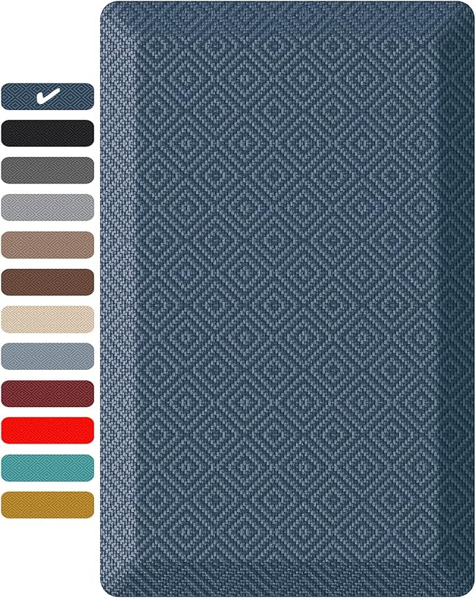Ophanie Kitchen Mats for Floor,3/4 inch Thick,20x32 Anti Fatigue Cushioned Mat with 99+ Pairs of Anti-Slip Bottom Ridges,Kitchen Rugs,Waterproof,Comfort Ergonomic Standing Mat for Office,Home,Sink