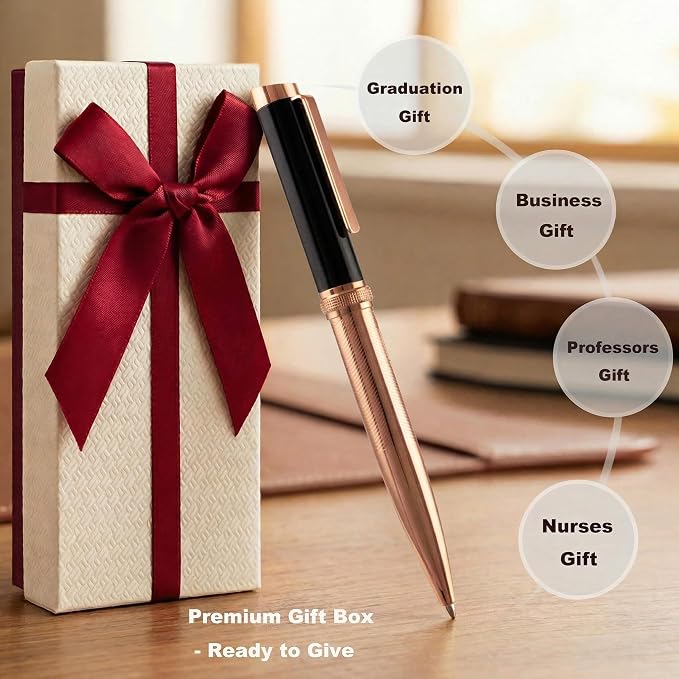 Yastar Personalized Pens with Name Engraved, Custom Ballpoint Pens for Writing, Luxury Executive Pen for Men Women, Elegant Writing Pens for Business Office, Graduation, Gift for Nurse